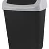 BASURERO RECICLAJE CON TAPA VAIVEN 40 LITROS