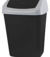 BASURERO RECICLAJE CON TAPA VAIVEN 40 LITROS