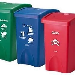 PAPELERA VAIVEN PLANA 35 LITROS