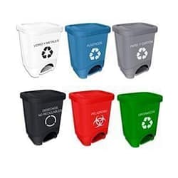 BASURERO RECICLAJE CON PEDAL