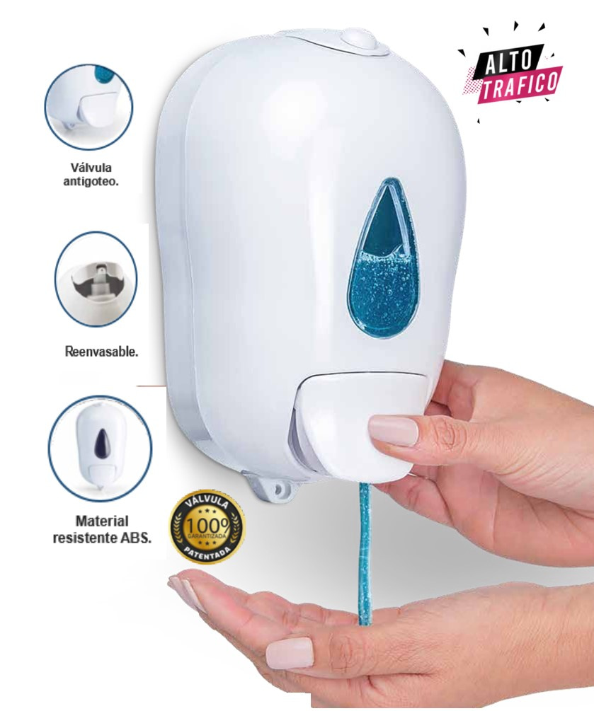 Dispensador de jabón Plástico ABS 1000 ml